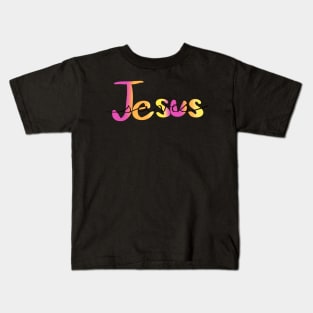 Jesus Saves Multicolor Kids T-Shirt